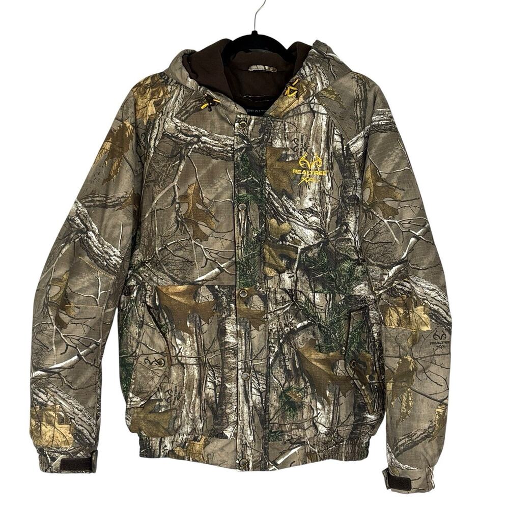 Mens Realtree Jancket Xtra Full Zip Puffer Hoodie Size M